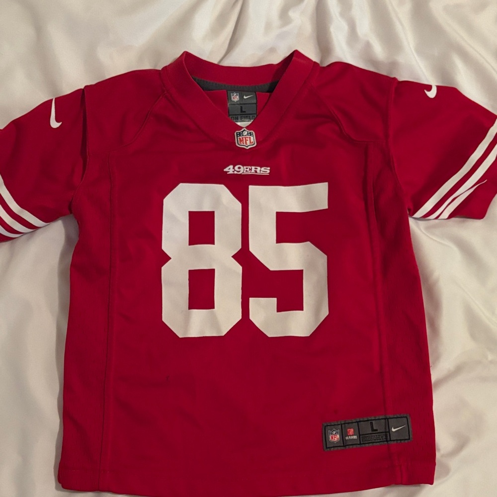 Nike 49ers Kids Red and White Sports Jersey